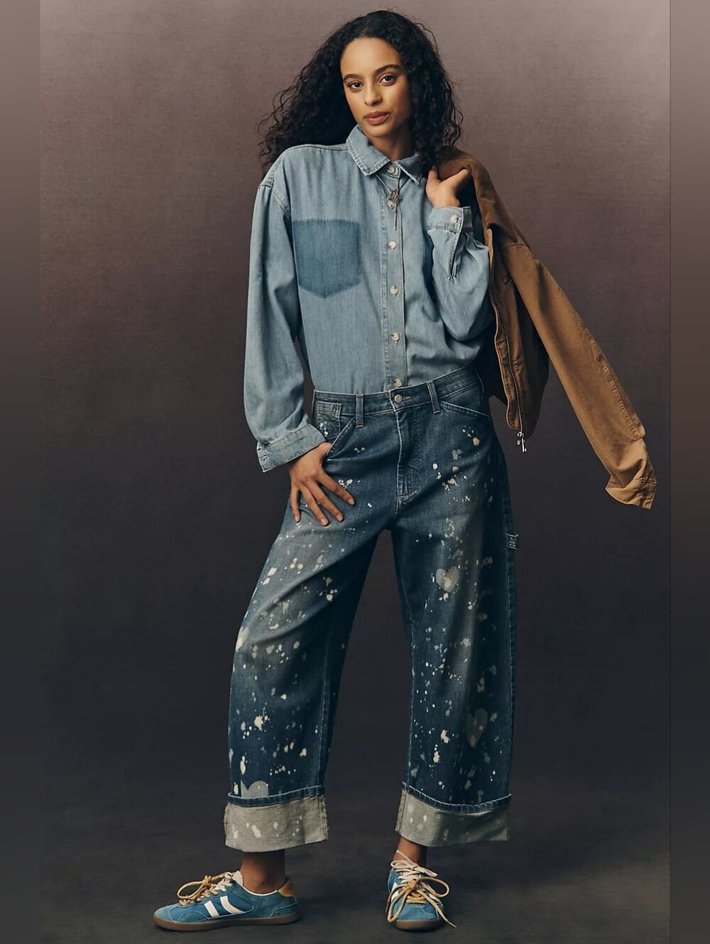 Pilcro  By Anthropologie The Kayden Barrel Carpenter Jeans - Picture 2 of 4